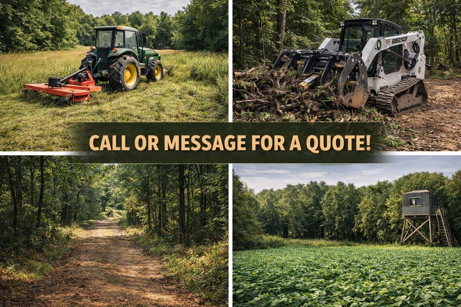 Call or message for a quote — Legacy Land & Outdoors